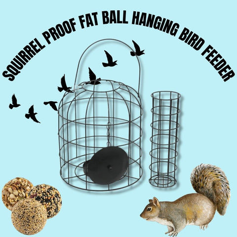 Squirrel Proof Fat Ball Hanging Bird Feeder