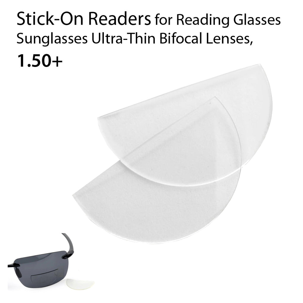 Stick-On Readers for Bifocal Lenses, 1.50+