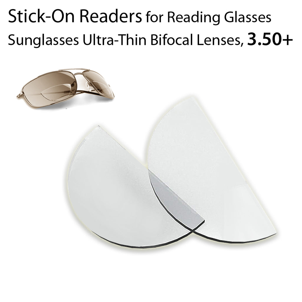 Stick-On Magnification Bifocal Lenses, 3.50+