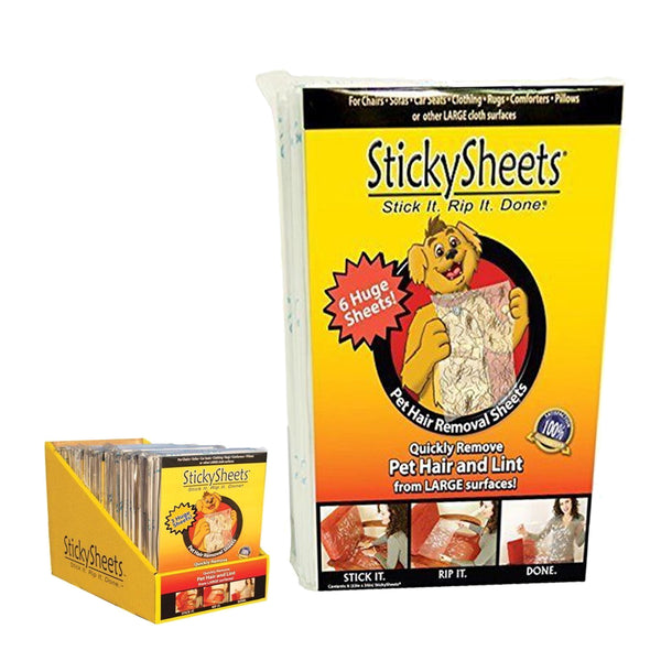 Sticky Sheets - Pet Hair Removal System - 12 Sheets
