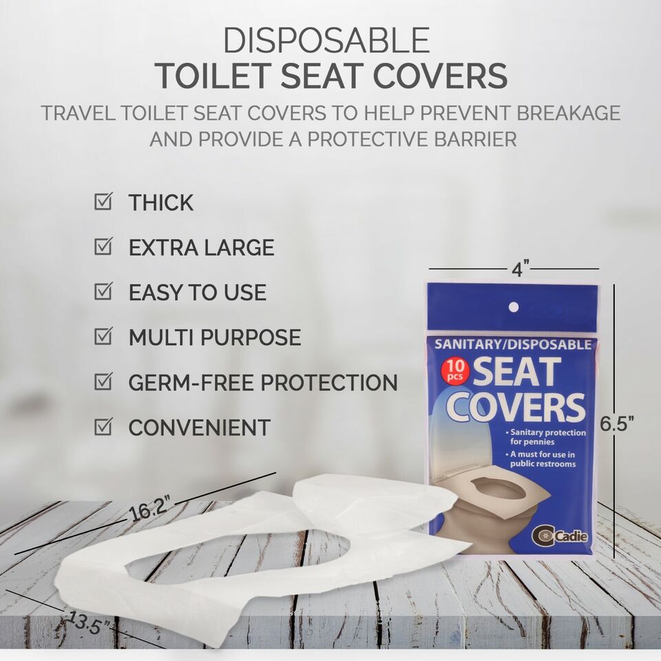 Disposable Toilet Seat Covers, 50 Pack