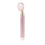 Vanity Planet Sonic Rose Quartz Beauty Bar VNT25024 - Heated LED Sonic Facial Wand Massager for Tightening, De-Puffing, Circulation, Warming Glow