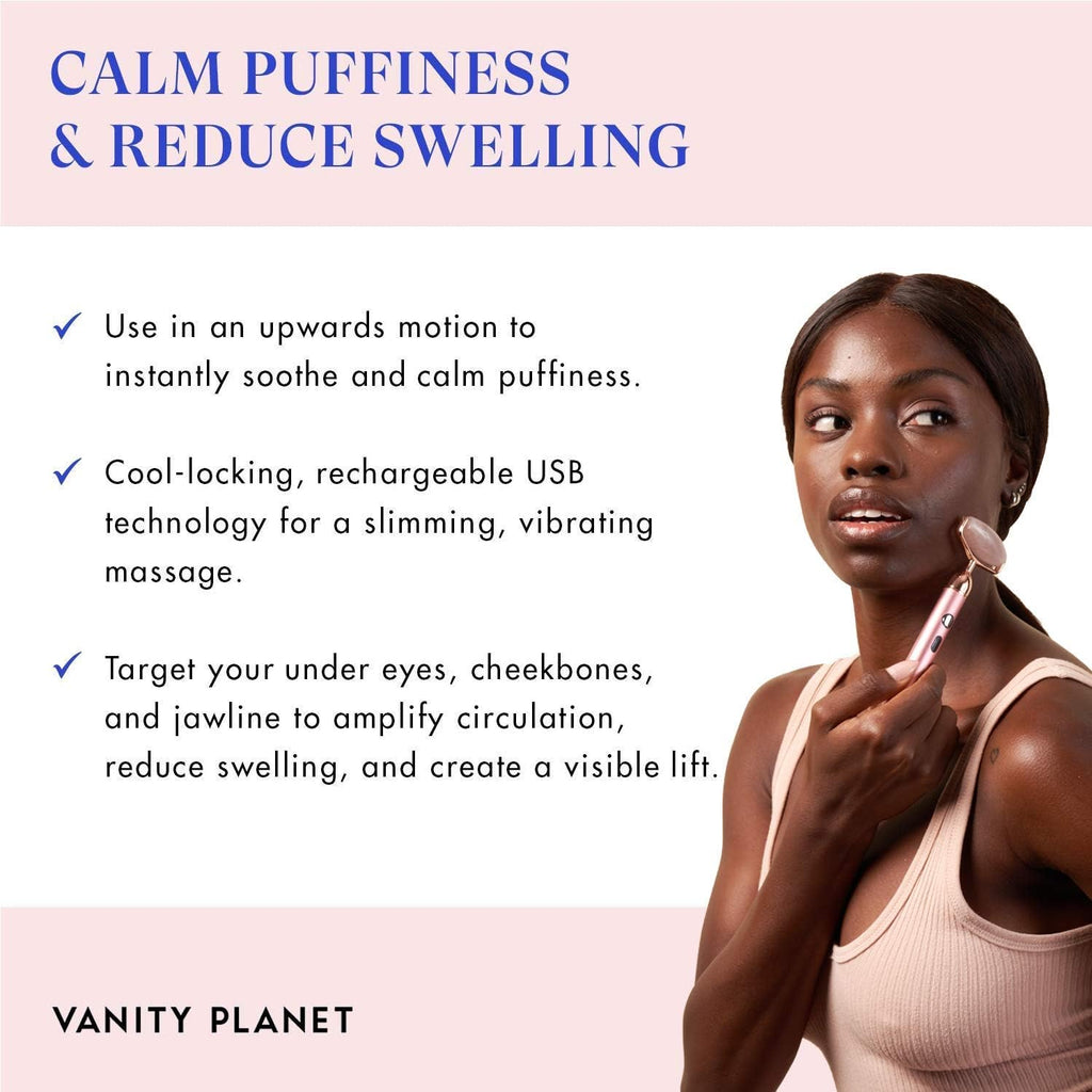 Vanity Planet 3-in-1 Sonic Beauty Roller - Pink