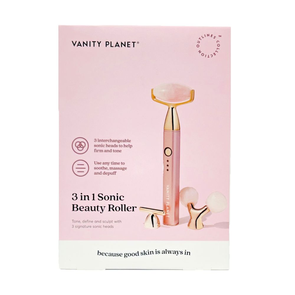 Vanity Planet 3-in-1 Sonic Beauty Roller - Pink