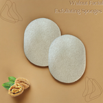 Walnut Facial Exfoliating Sponges (2-Pack)