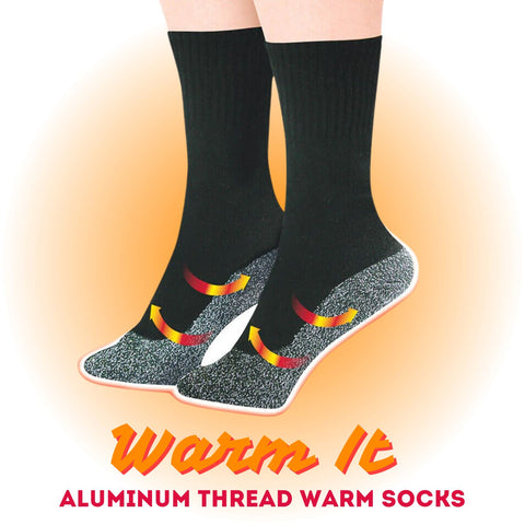 Warm It Aluminum Thread Warm Socks