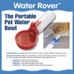 Water Rover Smaller 3.5-inch Bowl and 8 Ounce Bottle, Red