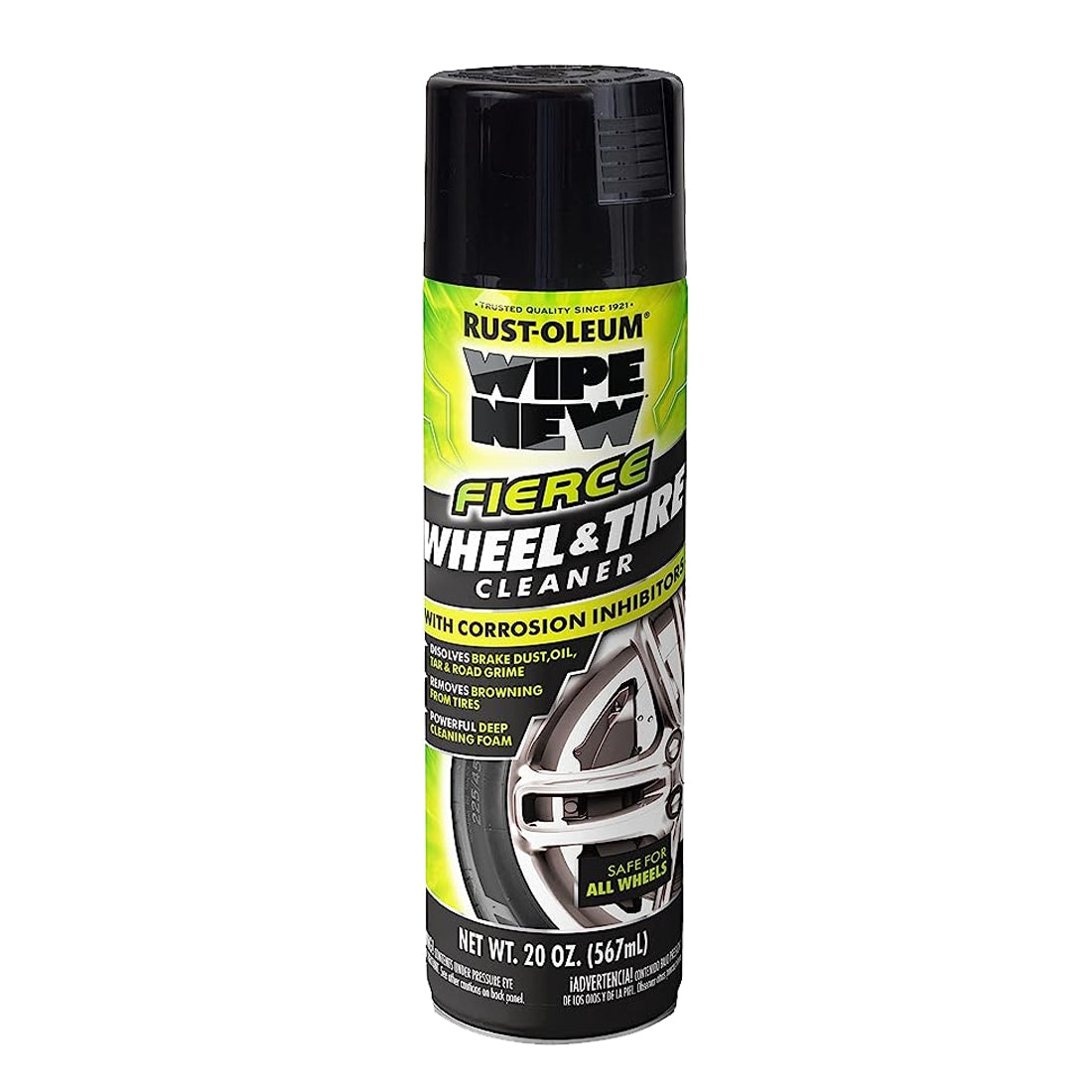 Wipe New FIERCE Wheel Car Tire Cleaner Spray 20 fl. oz.