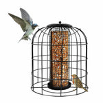 Iron Wire Cage Bird Feeder – Durable Outdoor Hanging Seed Dispenser for Wild Birds