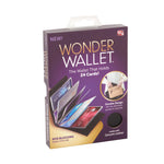 Wonder Wallet - RFID Protection for Cards and Cash Sleek Design 4 Slots - Black
