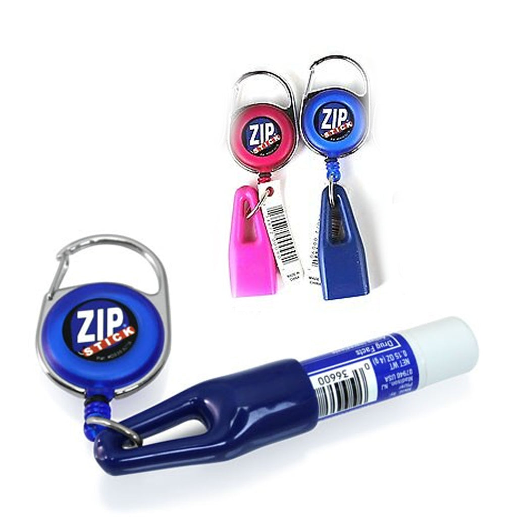 Zipstick Zip Stick Retractable Lip Balm Holder- 2 Pack- Assorted Colors ...
