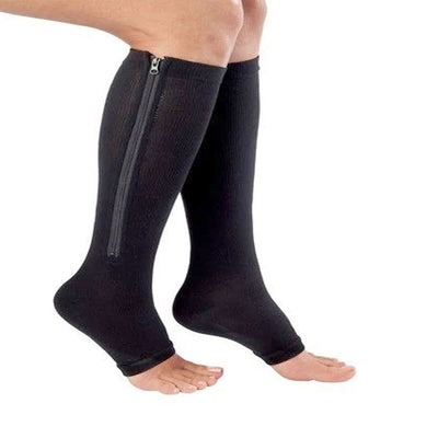 zipper compression socks