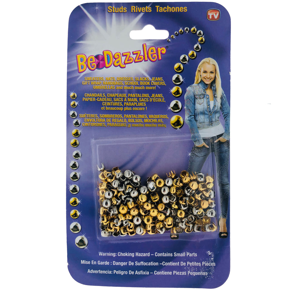 Be-Dazzler Refill - Gold and Silver - Studs -300 pieces