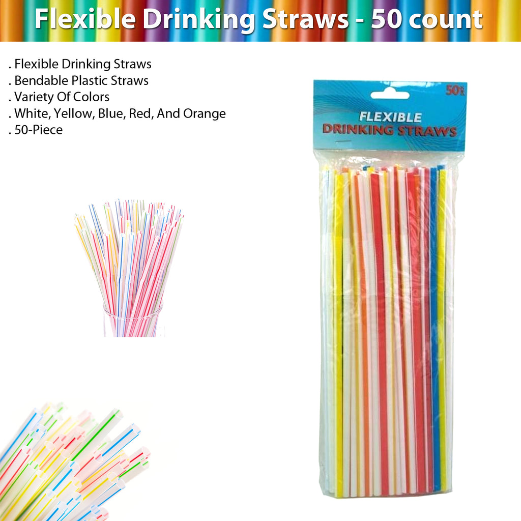 plastic flexible drinking straws