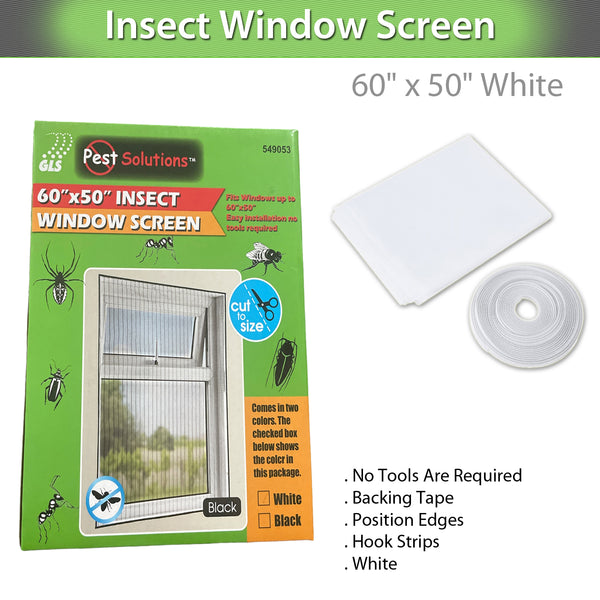 Insect Window Screen Replacement Fly Net Keep Bug Out- White