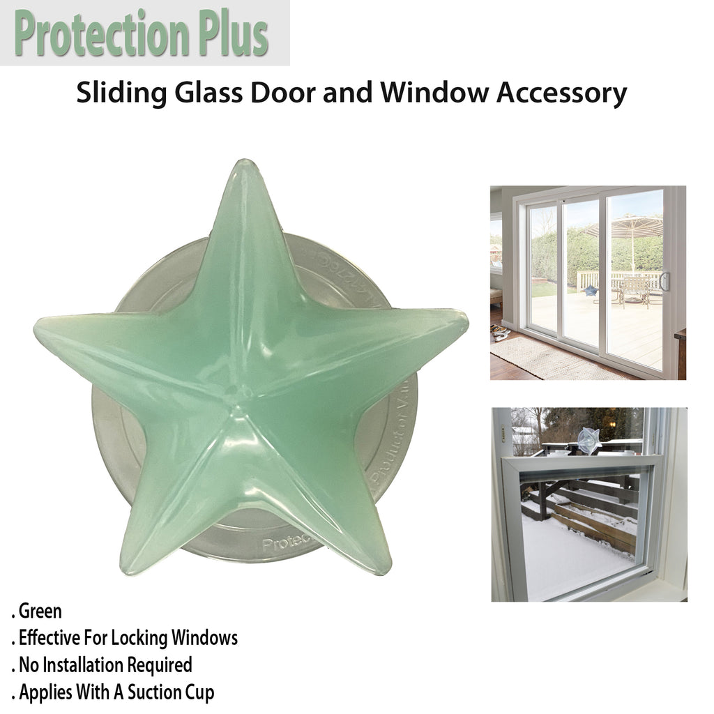 Protection Plus- Sliding Glass Door and Window Accessory - Green
