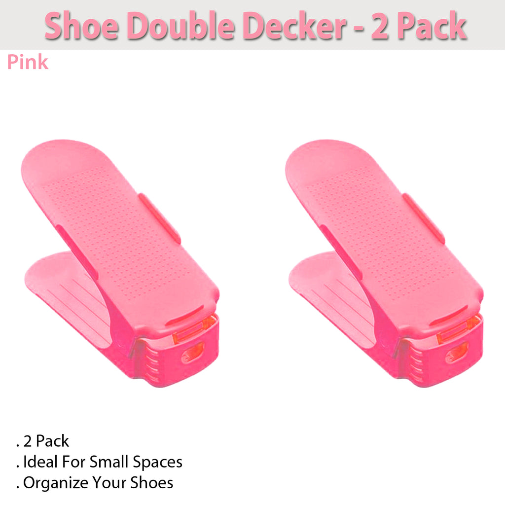 Shoe Double Decker - Pink - 2 Pack